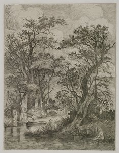 Riverscene, pub. by J. & W. Freeman, 1821 by John Crome