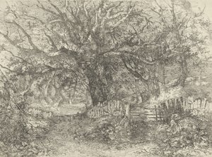 Road Scene, Trowse Hall, 1813 by John Crome