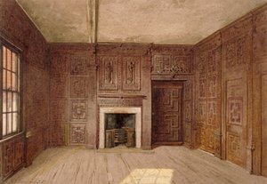 Interior View of the Compton Oak Room, Canonbury House, Islington, London, 1887 by John Crowther