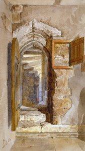 Interior view of the Salt Tower within the Tower of London by John Crowther