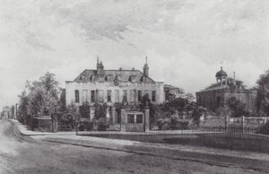 Lost London: Stockwell Park House, from Stockwell Park (litho) by John Crowther