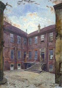 View of an old house in Great Winchester Street, City of London, 1880 by John Crowther
