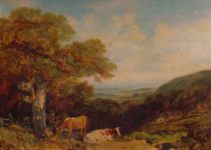 Landscape with Cattle by John Dearman