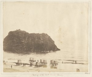 Bathing on the South Sands, Tenby by John Dillwyn Llewelyn