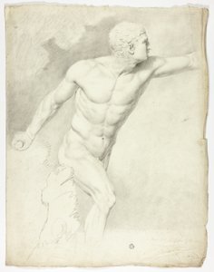 The Borghese Gladiator from the Statue in Rome