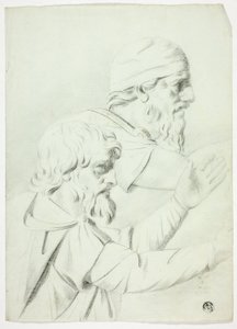 Two Men in Profile (from Bas Relief) by John Downman