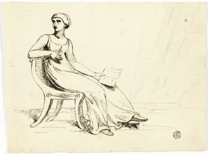 Woman Seated in Roman Chair