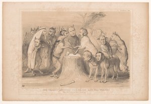 The Treaty Between the Sheep and the Wolves (After Les Loups et les Brevis of Granville) by John Doyle