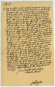 Letter from John Dryden to Laurence Hyde