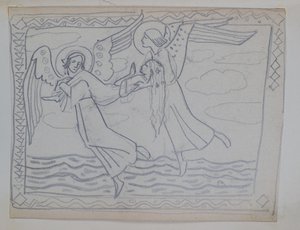 Untitled [Study for St Bride]