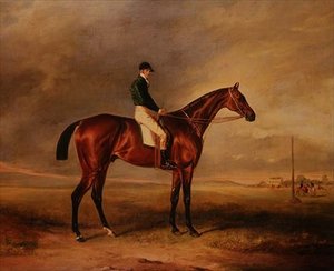 Priam, a Bay Racehorse Ridden by Sam Day by John E. Ferneley
