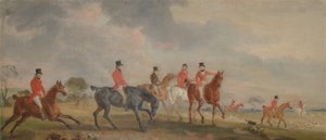 The Quorn Hunt: The Artist and his Friends Moving Off by John E. Ferneley