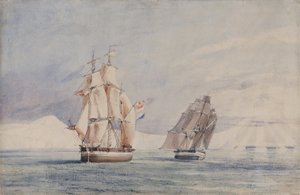 H.M. Ships Erebus and Terror in the Ross Sea