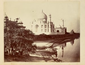 Taj Mahal from the Banks of the Yamuna River by John Edward Saché