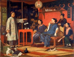 Chinese Ladies Looking at European Curiosities, 1868