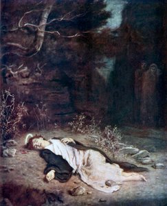 St Stephen, "He Fell Asleep" by John Everett (after) Millais