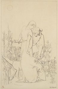 Lovers by a Rosebush, 1848 by John Everett Millais