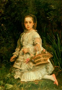 Portrait of Gracia Picking Wild Flowers