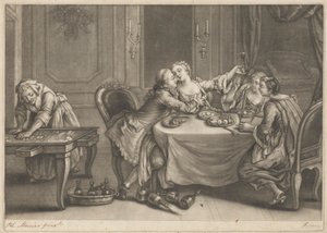 Prodigal Son with Harlots by John Faber the younger