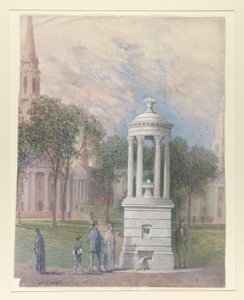 Bennett Fountain on New Haven Green by John Ferguson Weir