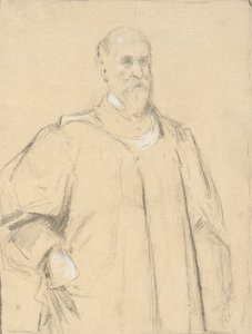 Judge Wayland, Study for a Painting at Yale by John Ferguson Weir