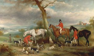 Thomas Wilkinson, M.F.H., with the Hurworth Foxhounds by John Ferneley