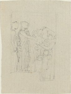 Beggars at a Door (Study for the Yarborough Monument) by John Flaxman