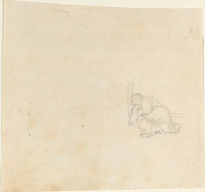 Figure Sleeping in a Doorway by John Flaxman