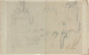 Sheet of Studies by John Flaxman