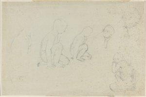 Studies of a Kneeling Boy by John Flaxman