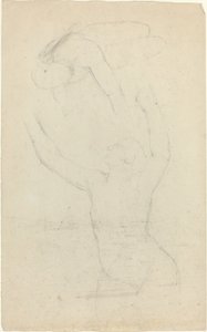 Two Airborne Figures Reaching out to One Another by John Flaxman