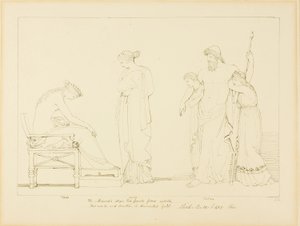 Vulcan and Thetis by John Flaxman