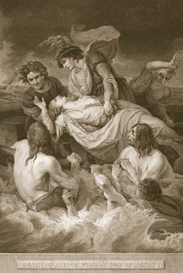 Death of Prince William, Son of Henry I, engraved by J. Stow, illustration from David Hume