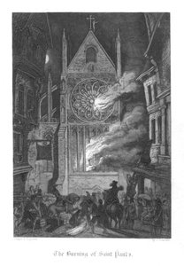Scene from Old St Pauls by William Harrison Ainsworth, 1855