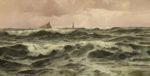 Off Folkestone, 1886 by John Fraser