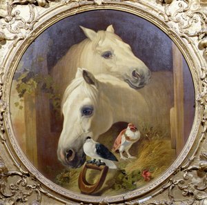 Horses by a Stable Door