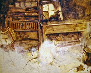 A terrier in a Highland cottage