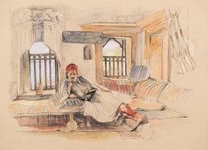 An Eastern Interior by John Frederick Lewis