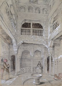 Entrance to the Baths at the Alhambra by John Frederick Lewis