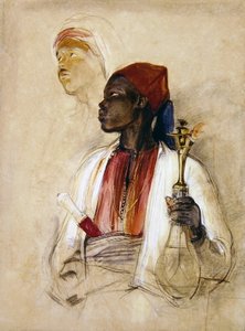 Study for the Pipe Bearer, c.1856 by John Frederick Lewis