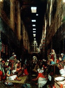 The Bezestein Bazaar of El Khan Khallil, Cairo by John Frederick Lewis