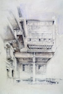 The Court of the House of the Artist, Cairo, Egypt by John Frederick Lewis
