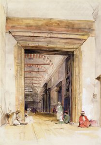 The Great Doorway of the Mosque of Santa Sophia, Constantinople by John Frederick Lewis