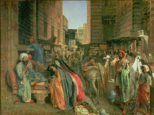 The Street and Mosque of the Ghooreyah, Cairo by John Frederick Lewis