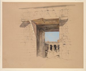 The Temple of Edfu: The Door of the Pylon by John Frederick Lewis