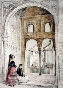 Window in the Hall of Ambassadors, from Sketches and Drawings of the Alhambra, 1835