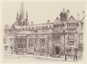 Brasenose College by John Fulleylove