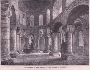 The Chapel in the White Tower, Tower of London by John Fulleylove