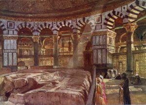 The Holy Rock beneath the Dome of the Mosque of Omar by John Fulleylove