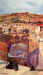 The Mount of Olives from a House-Top on Mount Zion by John Fulleylove